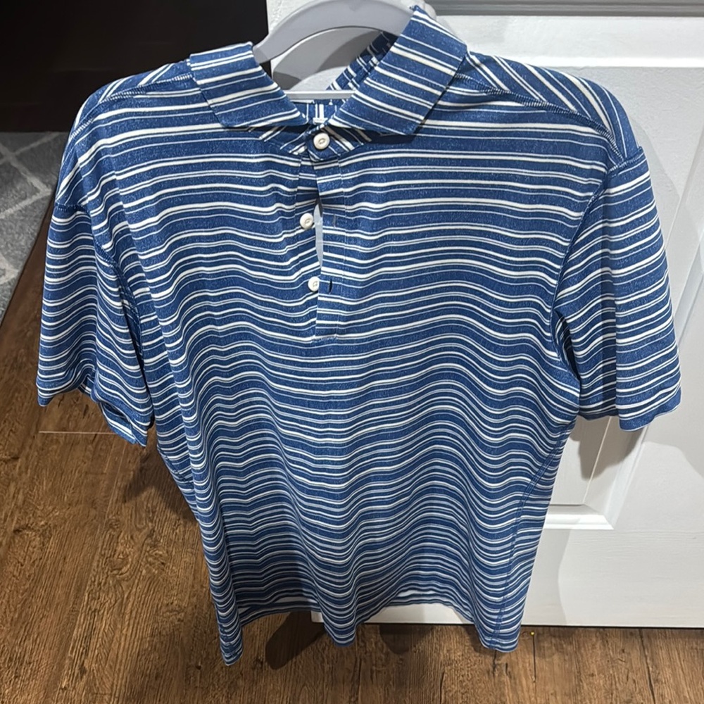 Lulu lemon Blue Striped Men's Shirt